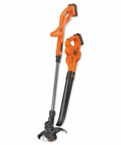 BLACK+DECKER LCC222 20V MAX Lithium-Ion Cordless String Trimmer and Sweeper Combo Kit with (2) Batteries (1.5 Ah)